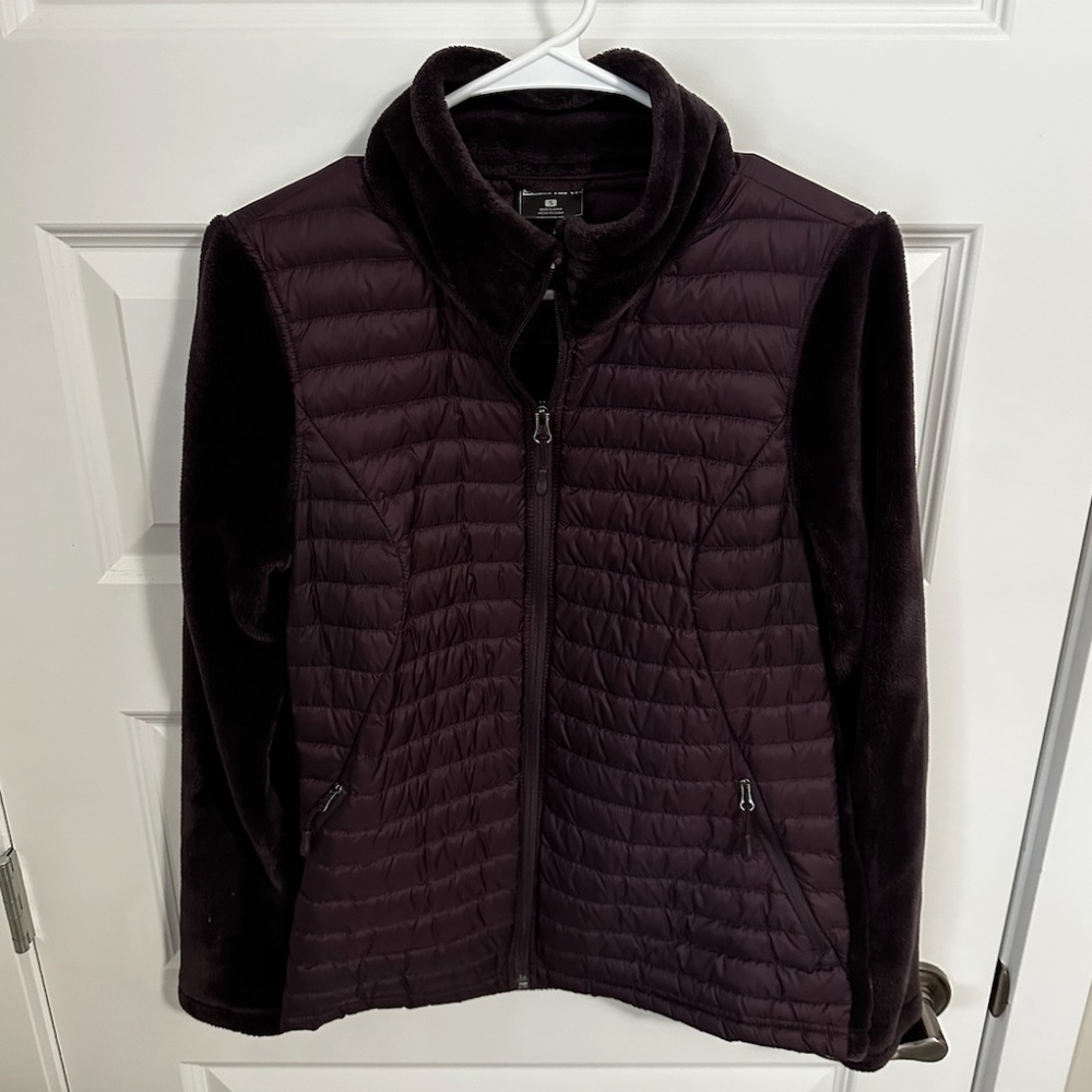Dark purple fleece jacket size small